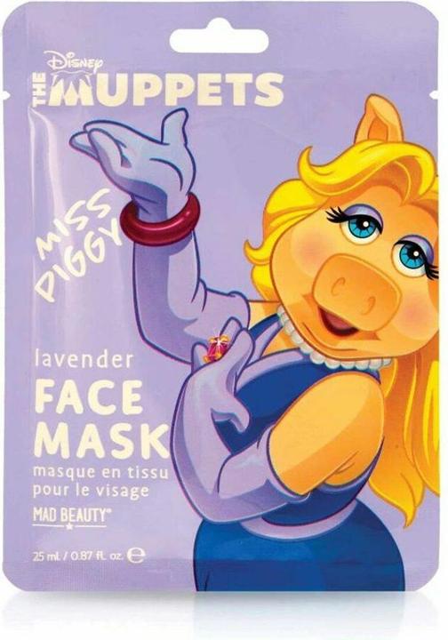 Mad Beauty Disney Muppet Miss Piggy Face Mask Moisturizing and Relaxing Sheet Mask with Lavender Extract 30g (25 ml)