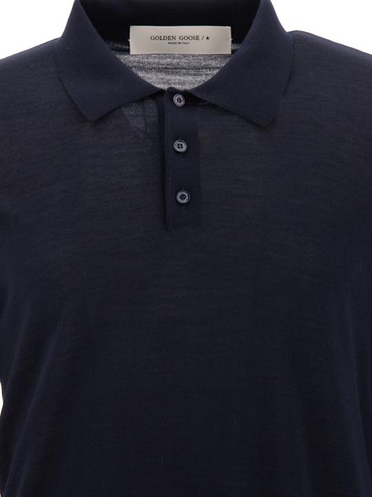 Actual product image Golden Goose Wool long-sleeved polo shirt (XL)