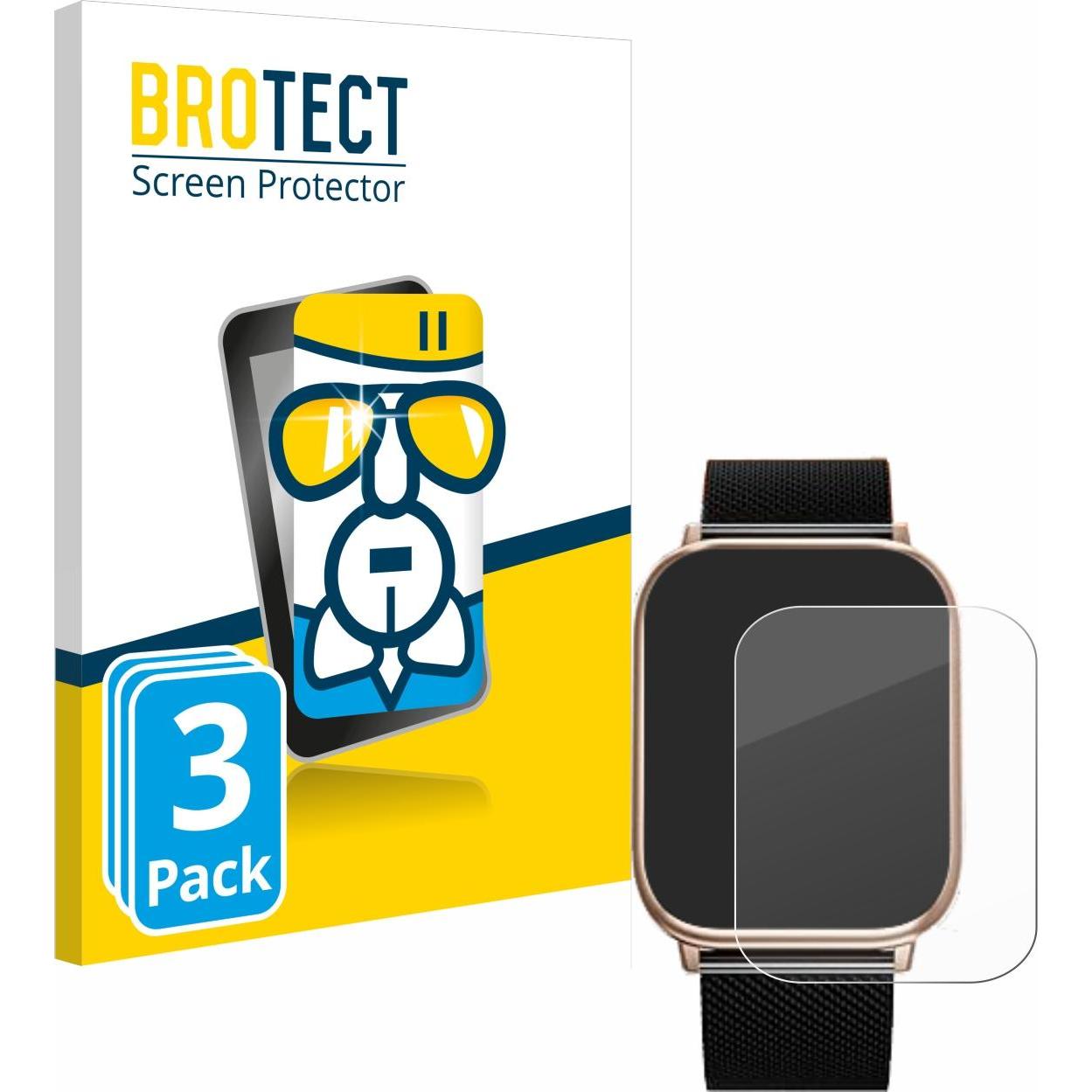 Thumbnail - BROTECT Schutzglas Schutzfolie Glas Folie Displayschutz klar, Smartwatch Schutzfolie, Transparent