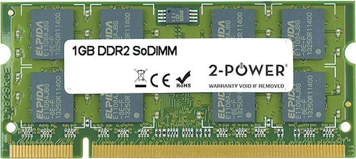 Actual product image 2-Power 1GB DDR2 667MHz SoDIMM (1 x 1GB, 667 MHz, DDR2-RAM, SO-DIMM)