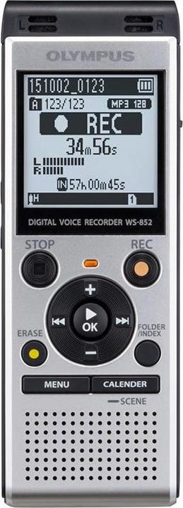 Produktbild Olympus WS-852 Interner Speicher & Flash-Karte Silber Diktiergerät (4 GB)
