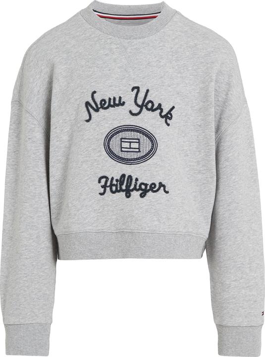 Produktbild Tommy Hilfiger Kids NY Geborduurde Sweater - Girls - Grijs - 12 jaar (152)