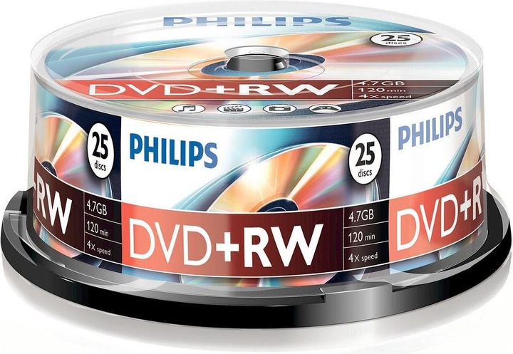 Image du produit Philips DVD+RW 4.7 GB (25 x)