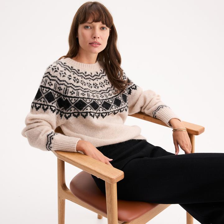Produktbild Anne Weyburn Pullover aus grobem Jacquard-Strick (L)