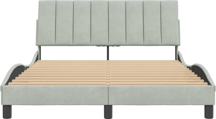 Produktbild vidaXL Bettgestell mit Kopfteil Samt (140 x 200 cm)