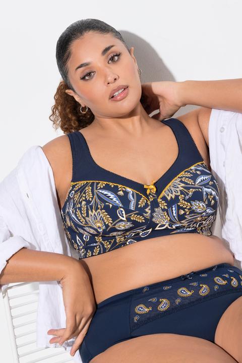 Image du produit Ulla Popken Soutien-gorge de maintien, imprimé floral. Sans armatures - bonnet C-F (85 C)