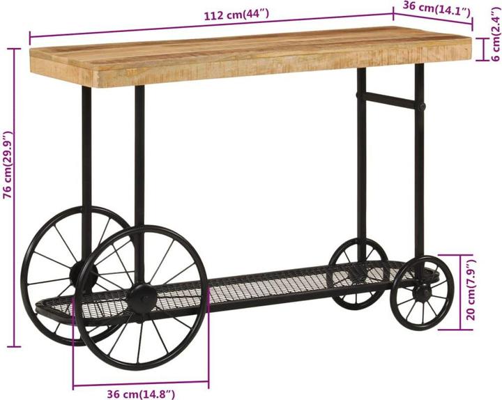 Produktbild vidaXL Konsolentisch (112 x 36 x 76 cm)