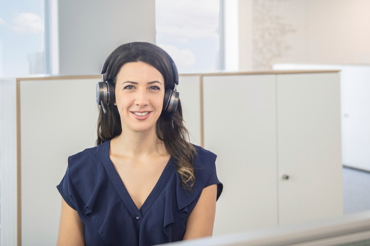 Actual product image Alcatel LUCENT ENTERPRISE AH80 Bluetooth headset with Bluetooth dongle AH80 Bluetooth headset with (Wireless, Cable, USB-A)