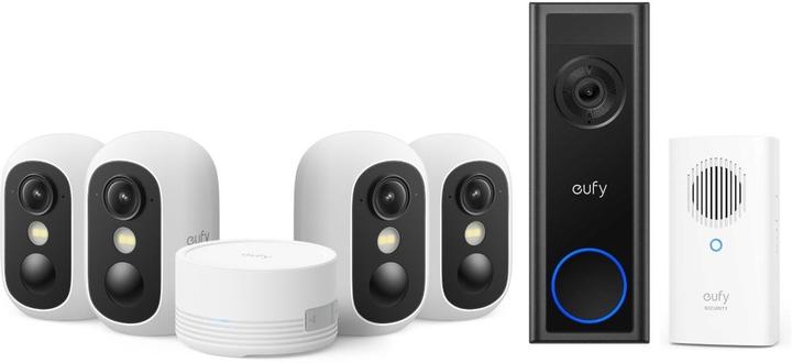 Actual product image eufy EufyCam C35 Kit with Video Doorbell C30