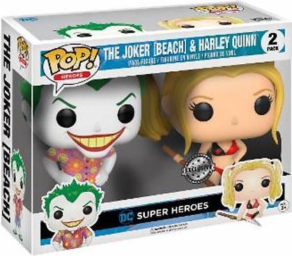 Produktbild Funko POP! DC Comics Heroes: Doppelpack Beach Joker & Harley
