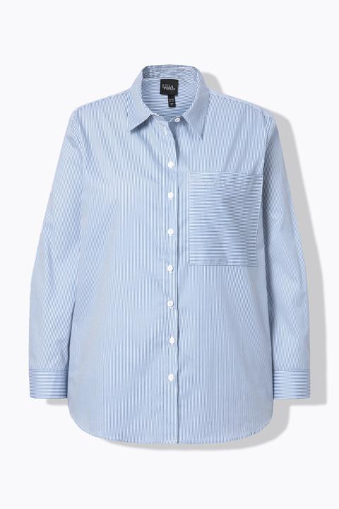 Actual product image Ulla Popken Striped Button Down Shirt (46, 48)