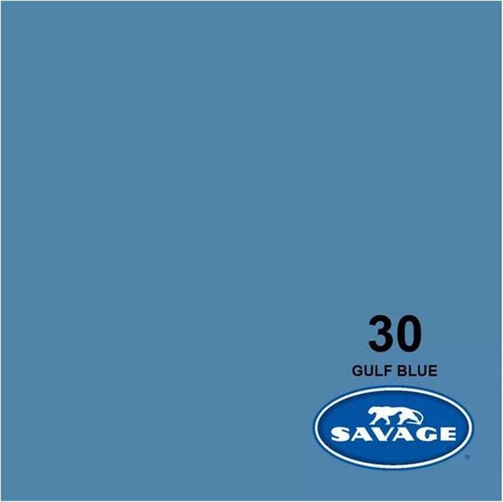 Savage Hintergrund Papier 2.72 x 11m Gulf Blue (272 cm, 1100 cm)