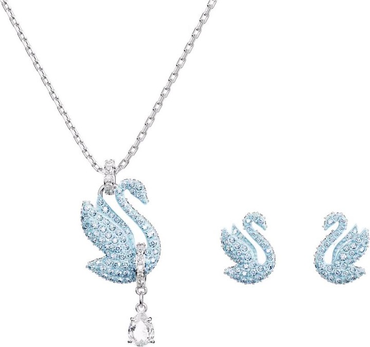 Produktbild Swarovski Iconic Swan Set Schwan Blau (Swarovski Metall)