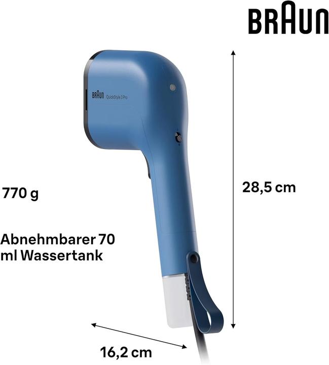 Actual product image Braun QuickStyle 3 Pro Garment Steamer (1100 W, 22 g/min)