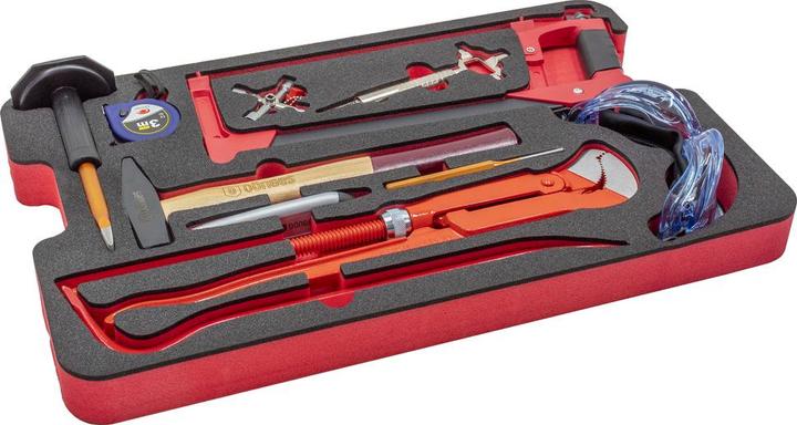 Produktbild Dönges Handwerkzeugkasten DIN 14881-FWKa, komplett in Firebox mit Schaumeinlage