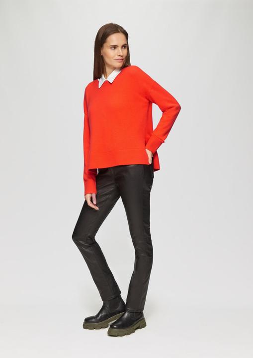 Produktbild S.Oliver Strickpullover Strickpullover aus Kaschmirmix mit seitlichen Schlitzen (48)