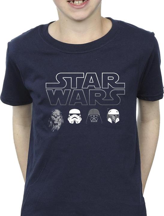 Actual product image Star Wars Boys Character Heads T-Shirt (128)