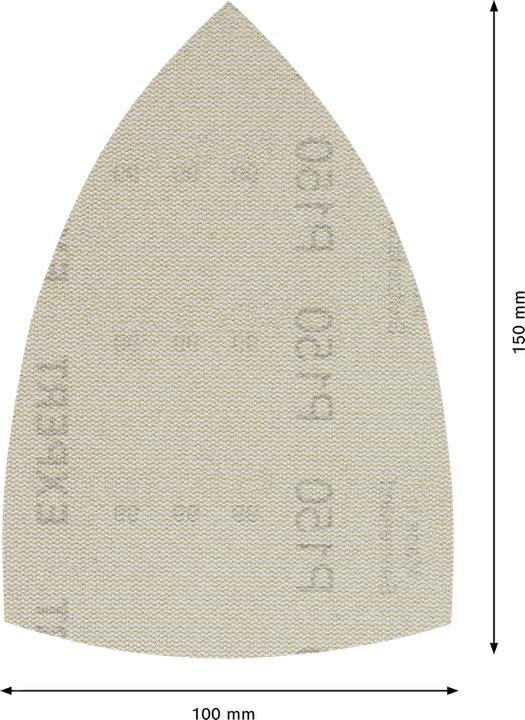 Produktbild Bosch Professional Zubehör EXPERT M480 Schleifnetz für Multischleifer 100 x 150 mm, G 150, 10-tlg. (150, P150)