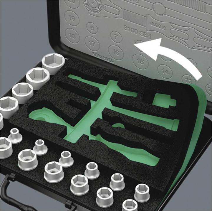 Image du produit Wera 8100 SB 2 Jeu cliquet Zyklop Speed (24 mm, 18 mm, 11 mm, 12 mm, 20 mm, 19 mm, 15 mm, 13 mm, 21 mm, 14 mm, 23 mm, 22 mm, 17 mm, 16 mm, 6 mm, 9 mm, 10 mm, 8 mm, 7 mm)