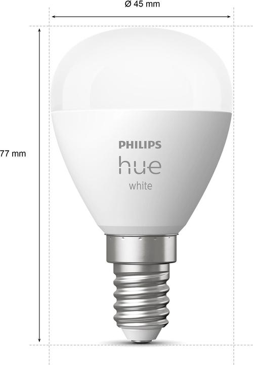 Actual product image Philips Hue White Luster BT (E14, 5.70 W, 470 lm, 1 x, G)