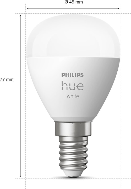 Actual product image Philips Hue White Luster BT (E14, 5.70 W, 470 lm, 1 x, G)