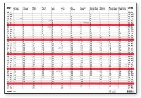 Produktbild Simplex Jahresplaner (A2)