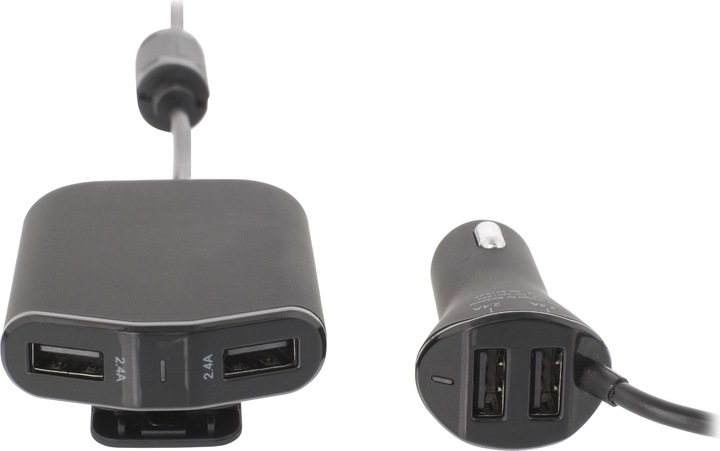 Immagine prodotto Sweex Caricabatterie da auto 4 uscite 9,6 A USB Nero