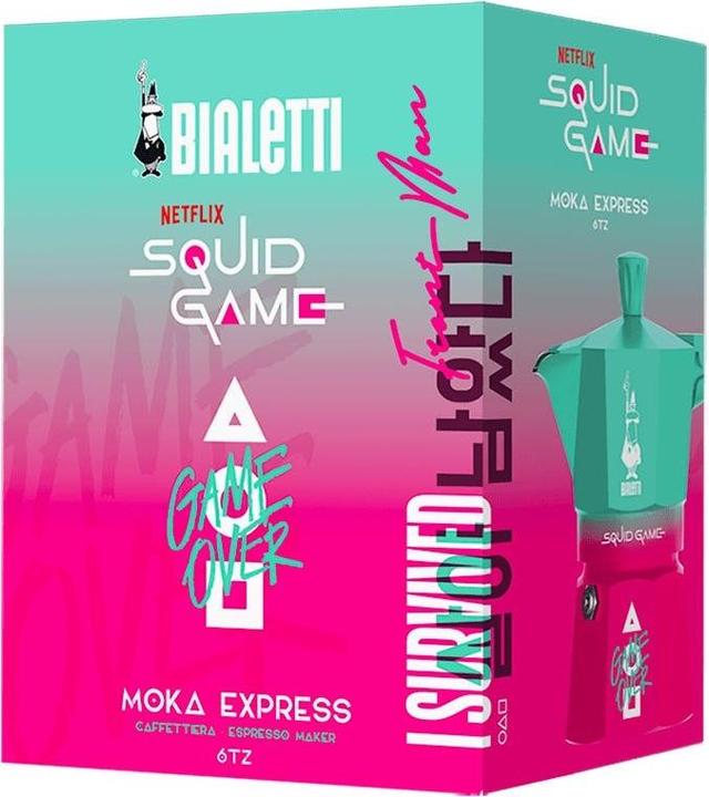 Actual product image Bialetti Moka Express 6tz Squidgames (6 Cups)