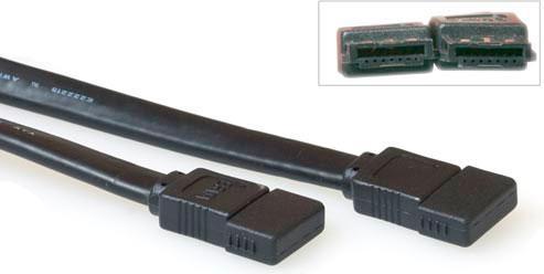 Produktbild ACT eSATA 1m F F 1m eSATA eSATA Schwarz SATA-Kabel