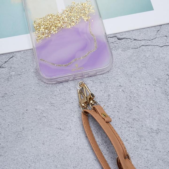 Actual product image Cover-Discount Universal leatherette lanyard orange