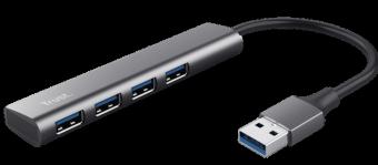 Productafbeelding Trust HALYX 4-POORTS USB 3.2 GEN1 HUB (USB-A, 4 ports)