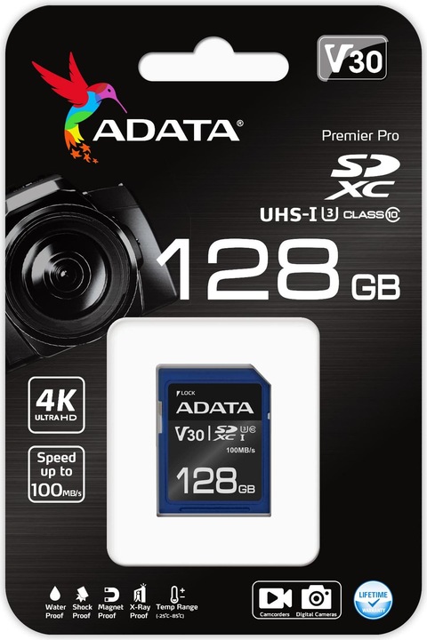 Produktbild Adata Premier Pro - Flash-Speicherkarte - 128 GB (128 GB, SDXC, U3, UHS-I)