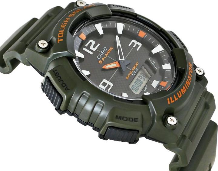 Image du produit Casio Montre homme AQ - S810W-3AV 10 Bar SOLAR pour la natation (Montre de sport, Montre analogique, Montre numérique, 46 mm)