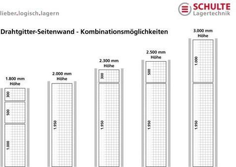 Actual product image Schulte Lagertechnik Wire mesh rear panel MULTIplus bright galvanised