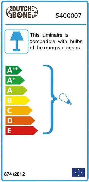 Energielabel Dutchbone Karish (E27)