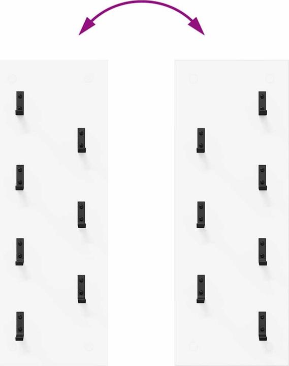 Produktbild vidaXL Wandmontierter nachttisch (30 x 30 x 80 cm)