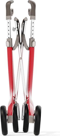 Produktbild Russka Rollator Carbon Ultralight Erdbeerrot