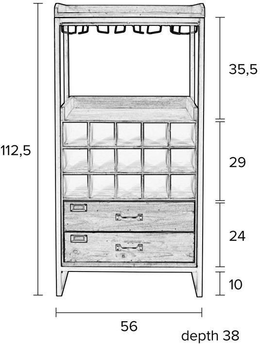 Image du produit White Label Living Edgar (15 Fl.)