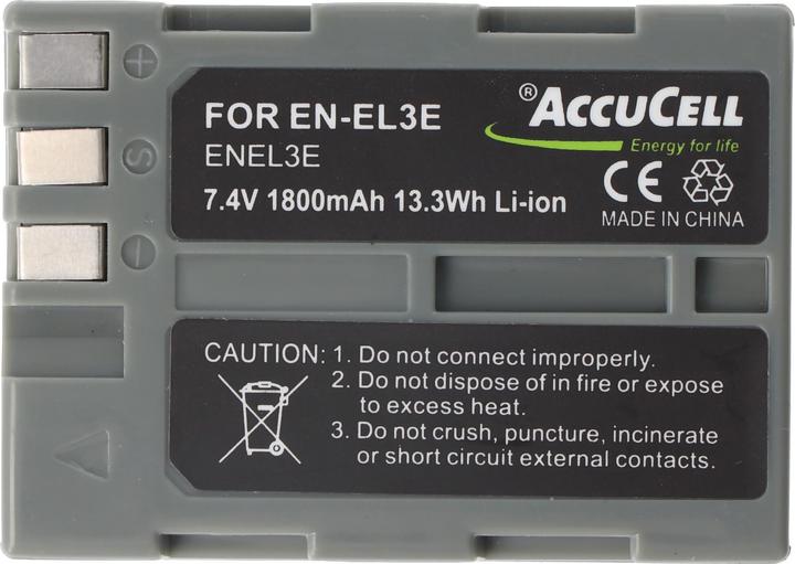 Actual product image AccuCell Battery suitable for Nikon D80 (Rechargeable battery)
