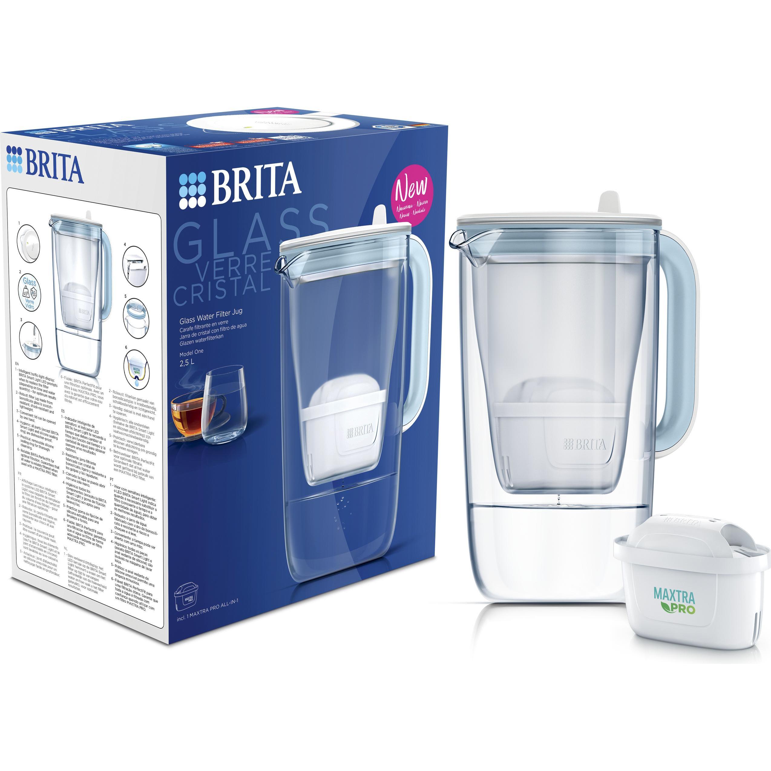 Brita Glass jug, Wasserfilter, Transparent