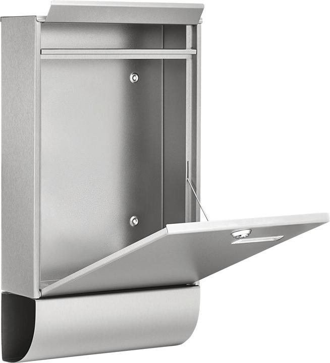 Produktbild Burg Wächter Briefkasten-Set Edelstahl BxHxT 285/500/105 mm Berlin 37770 NI mit Klappe Zeitungsbox Ö