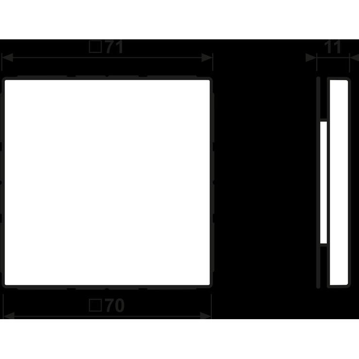 Thumbnail - JUNG, Zubehör Schalterprogramm, Blindabdeckung LS994BSW (LS990) schwarz