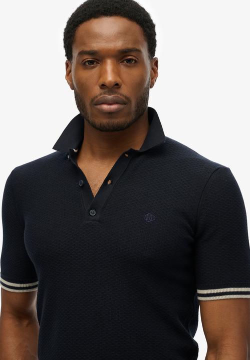 Image du produit Superdry Polo en maille texturée à manches courtes (L)