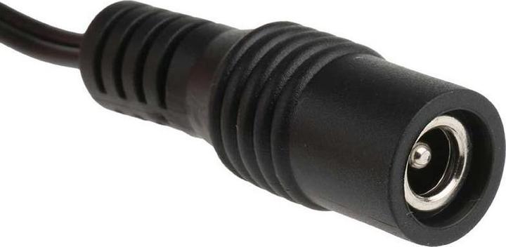 Produktbild RS PRO Netzkabel, A 2,5 mm, DC-Strom / Buchse, B offenes Ende, 1 A, 1.8m Schwarz/Weiss, 12 V (1.80 m)