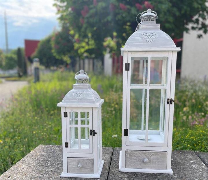 Actual product image GuGus Wooden lantern set of 2 (26 x 18.5 x 77.5 cm, 2 x)