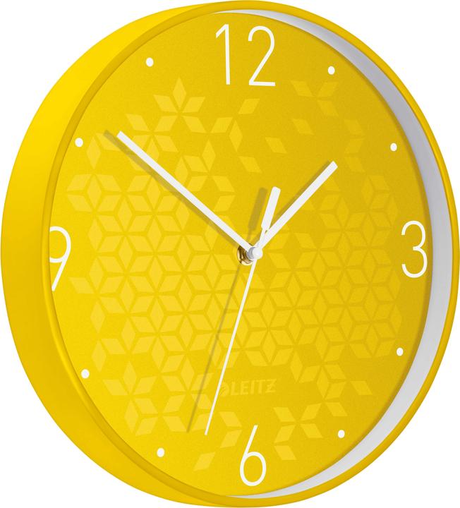 Leitz Horloge murale WOW 29cm 90150016 jaune (29 cm)