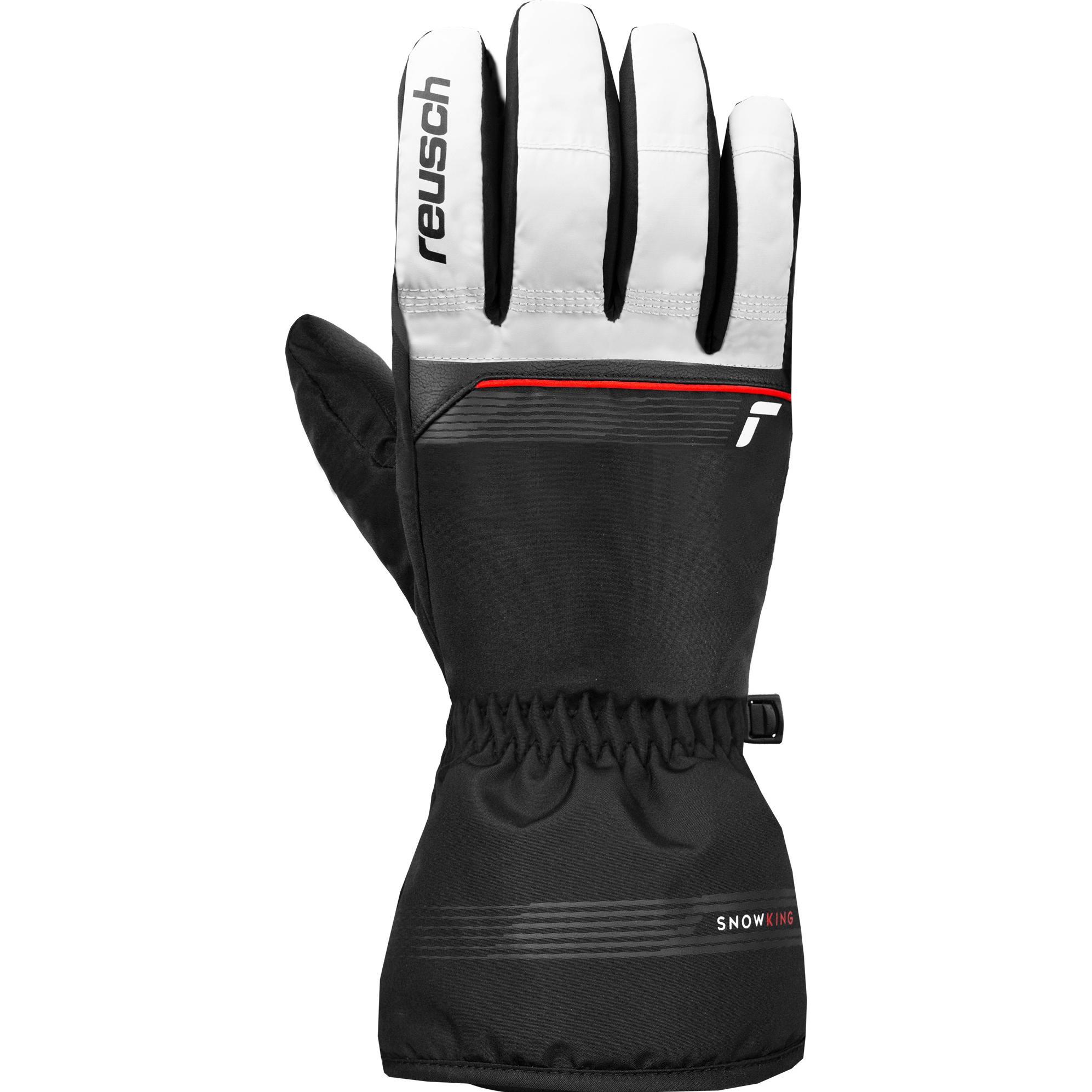 Reusch, Herren, Handschuhe, skihandschuhe snow king, Weiss, Rot, Schwarz, (8.5)