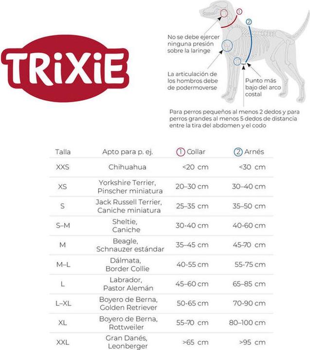 Productafbeelding Trixie Hondentuig Premium Actief Grafiet Grijs - 30-40X1,5 cm (S, XS, Hond)