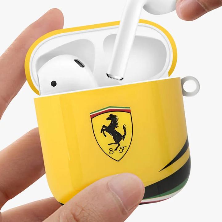 Actual product image Ferrari Protective case for Airpods 1 and 2 Shockproof silicone (Headphone sleeve)