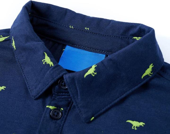 Produktbild vidaXL Kinderhemd Marineblau 140,Material: 100 % Baumwolle,Farbe (140)